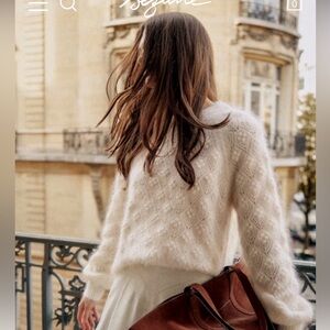 NWT Sezane Ecru XXS NILS Jumper